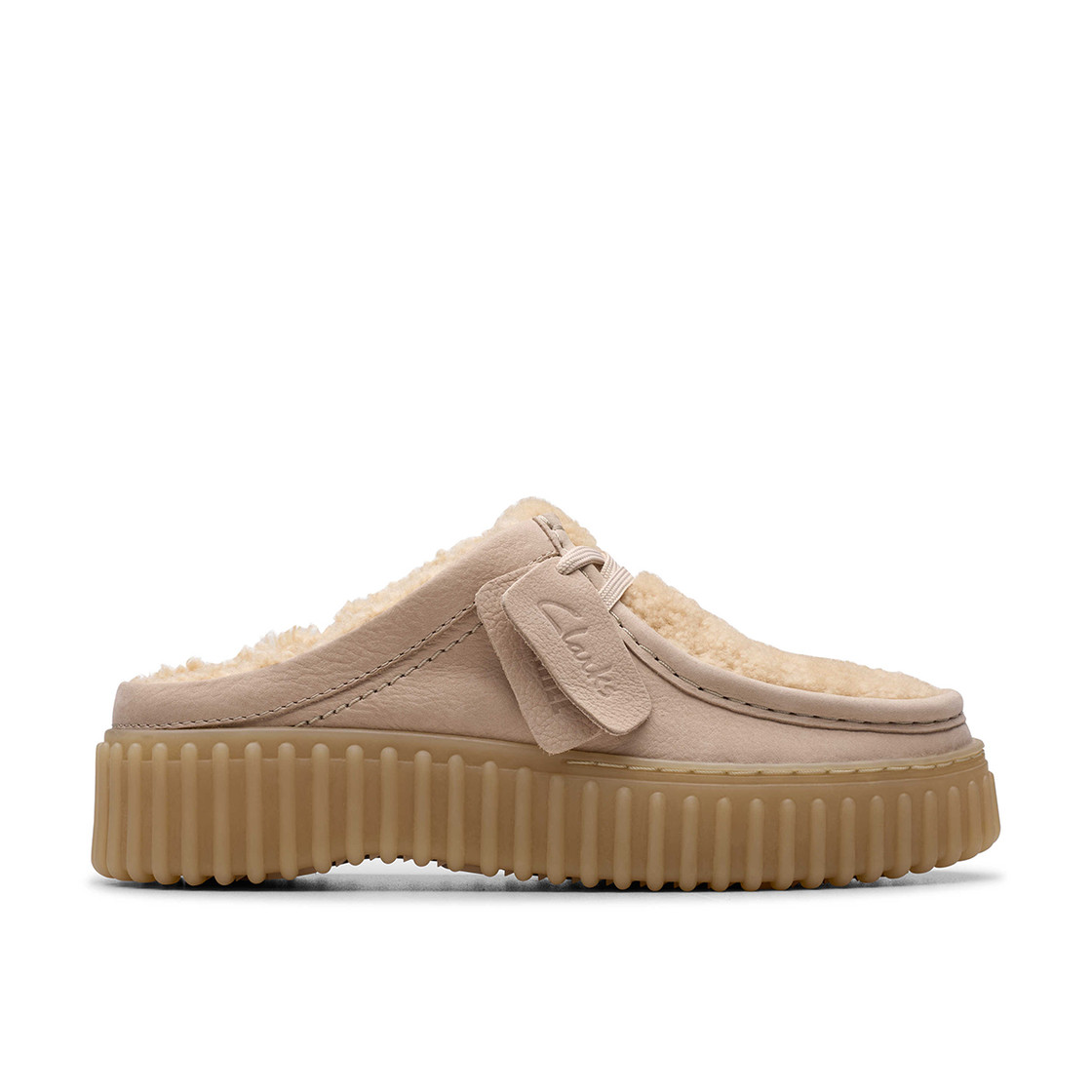 Clarks Torhill Mule - Beige - Back view