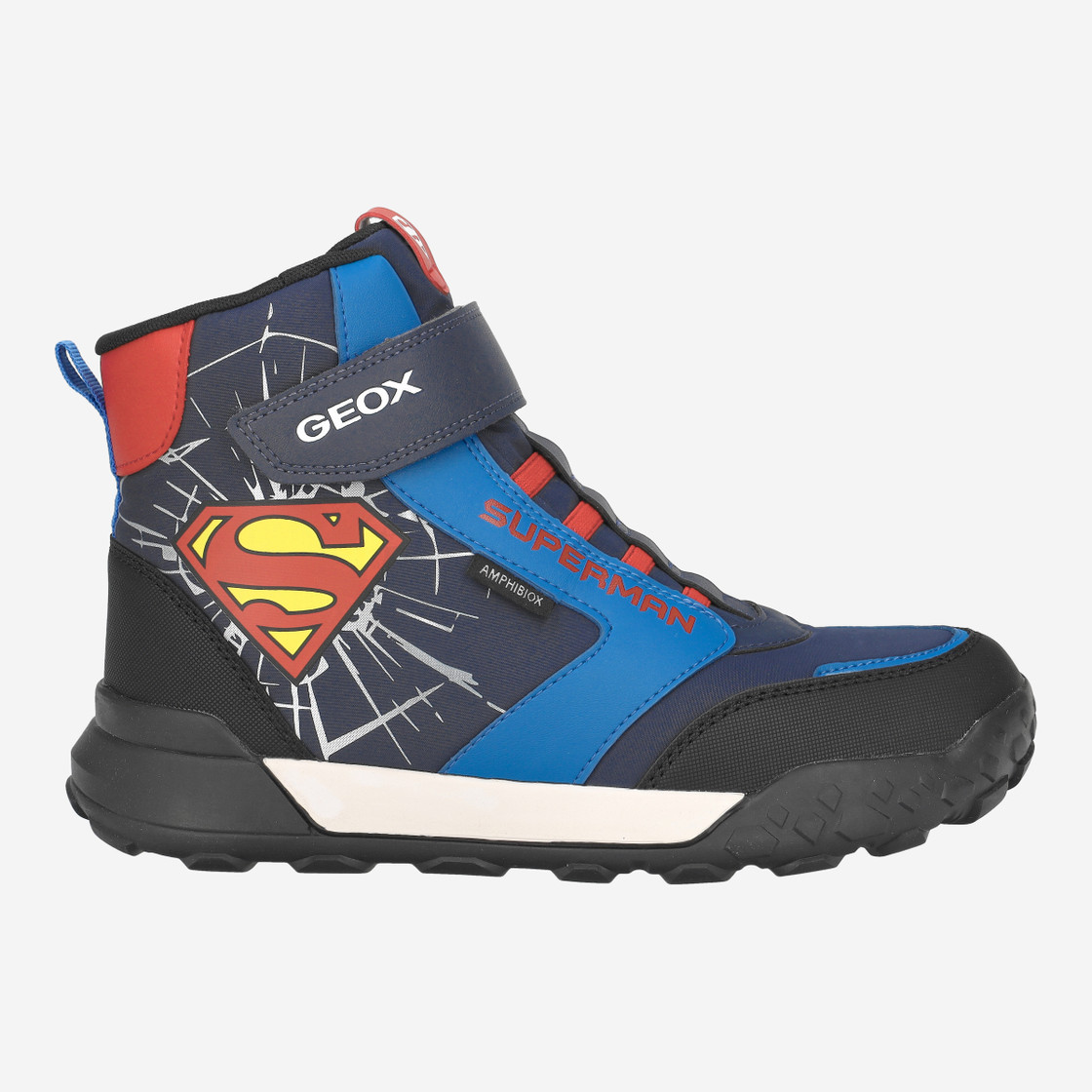 Geox TREKKYUP - Blue, combined - Back view