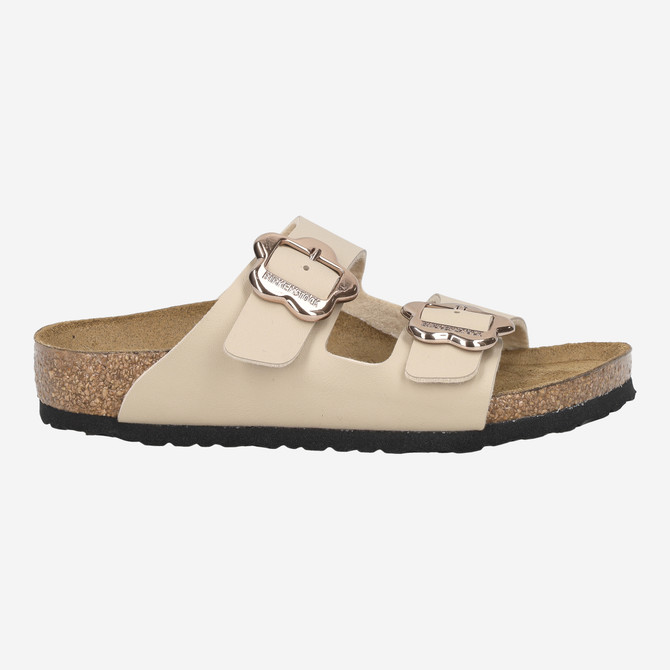 birkenstock ARIZONA FLOWER BUCKLE - Beige - Back view
