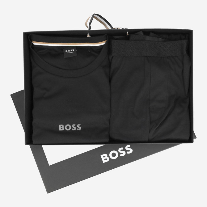 Boss Xmas Long Set - Black - Back view