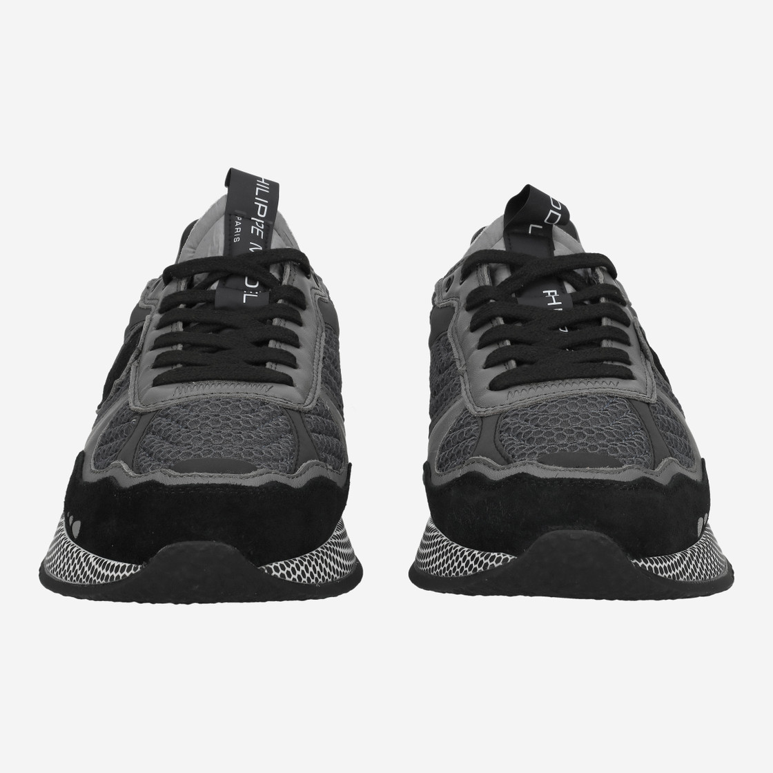 Philippe Model OLYMPIQUE LOW - Black, combined - Front view