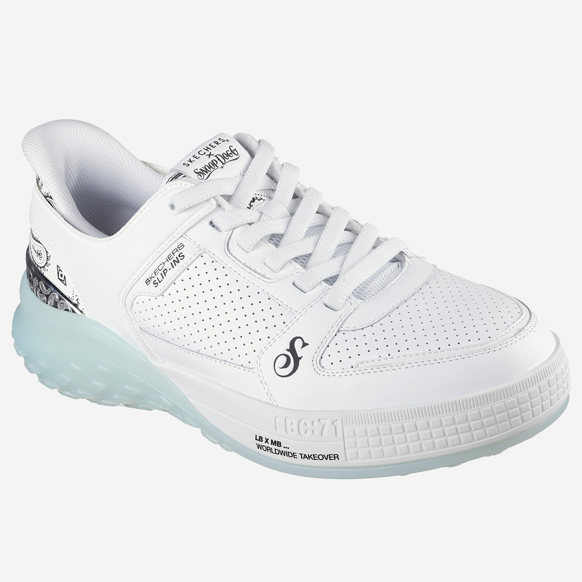 Skechers ストラップ式ホワイトスパイク Skechers 251170 WHT SIZZLE Sneakers in white buy online