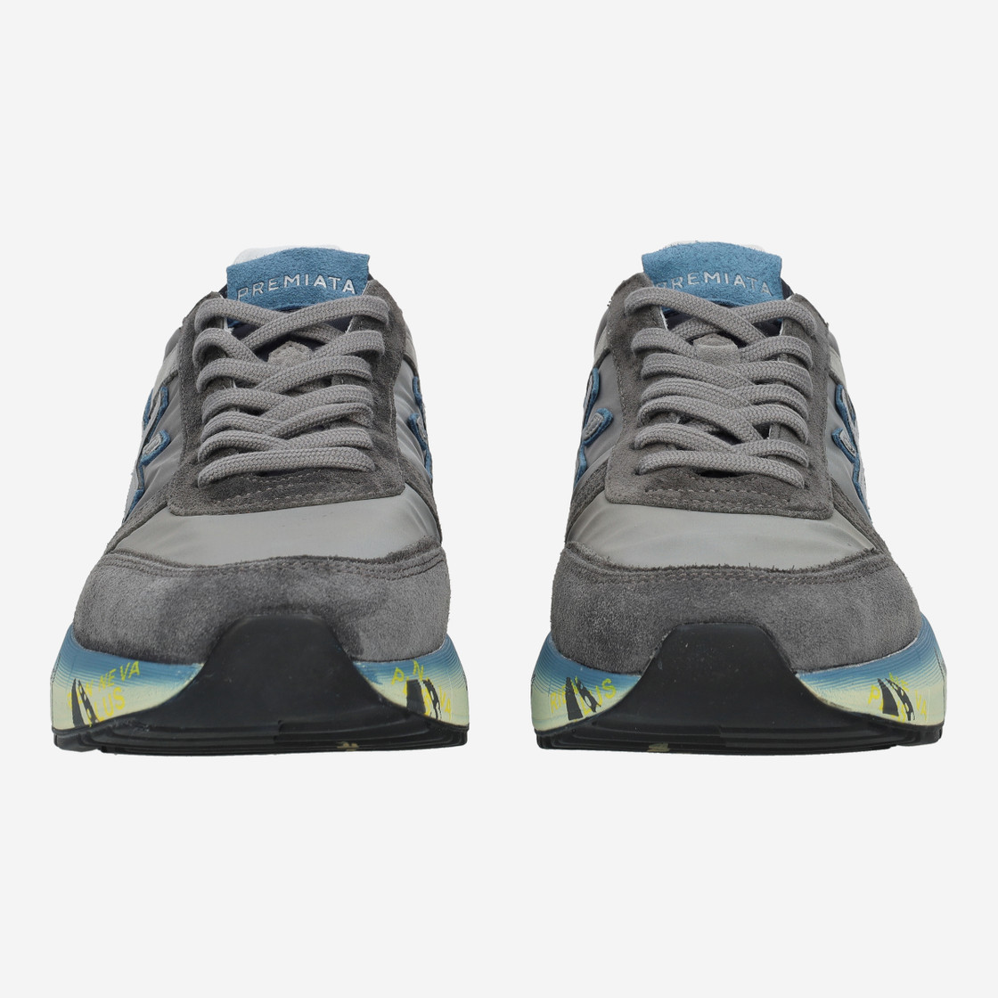 Premiata MICK - gray, combined - front view