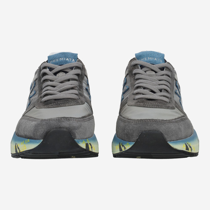 Premiata MICK - gray, combined - front view