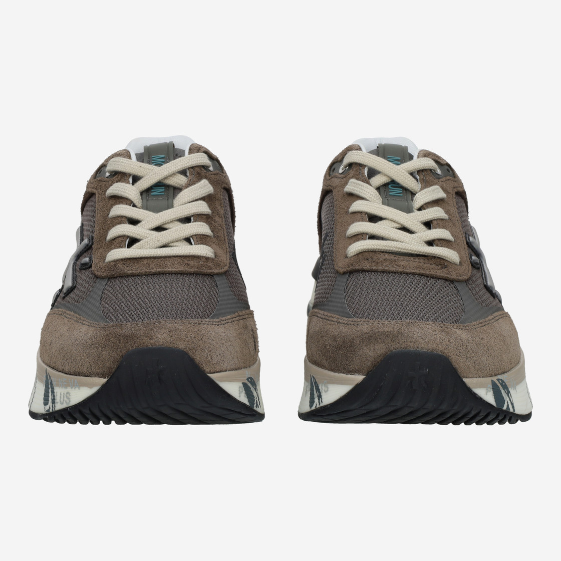 Premiata MOERUN - Brown combined - Front view