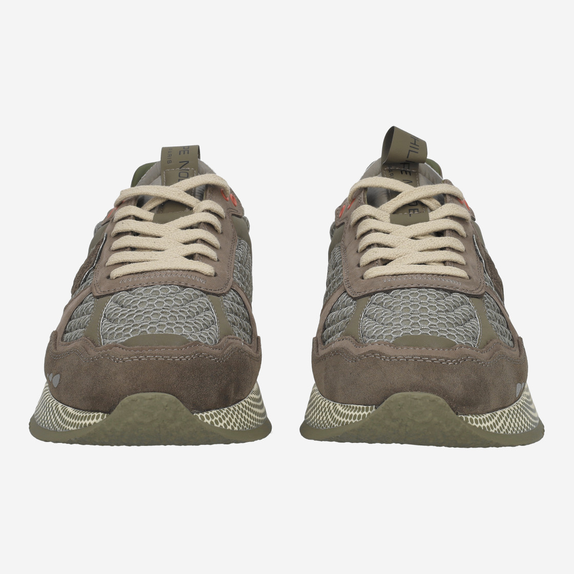 Philippe Model OLYMPIQUE LOW - Green combined - Front view