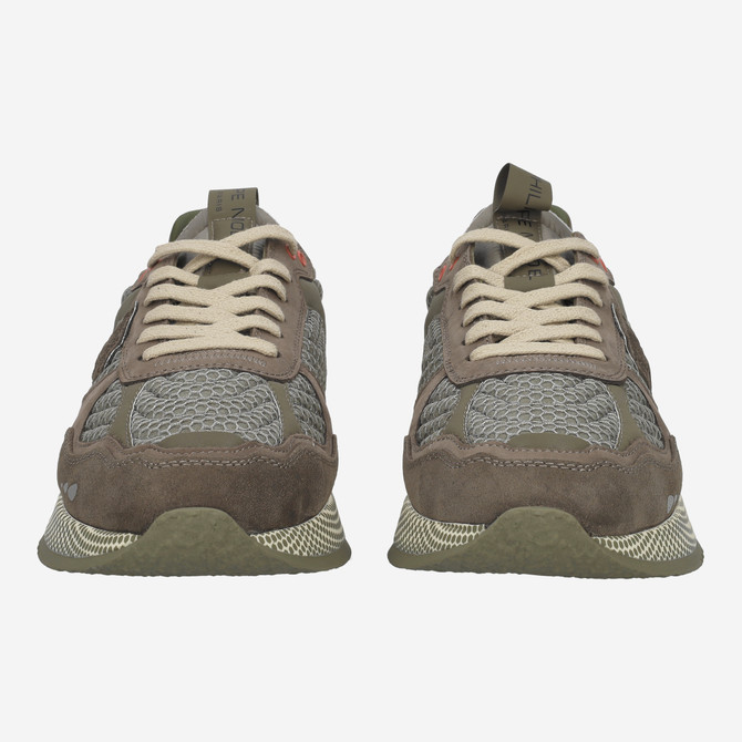 Philippe Model OLYMPIQUE LOW - Green combined - Front view