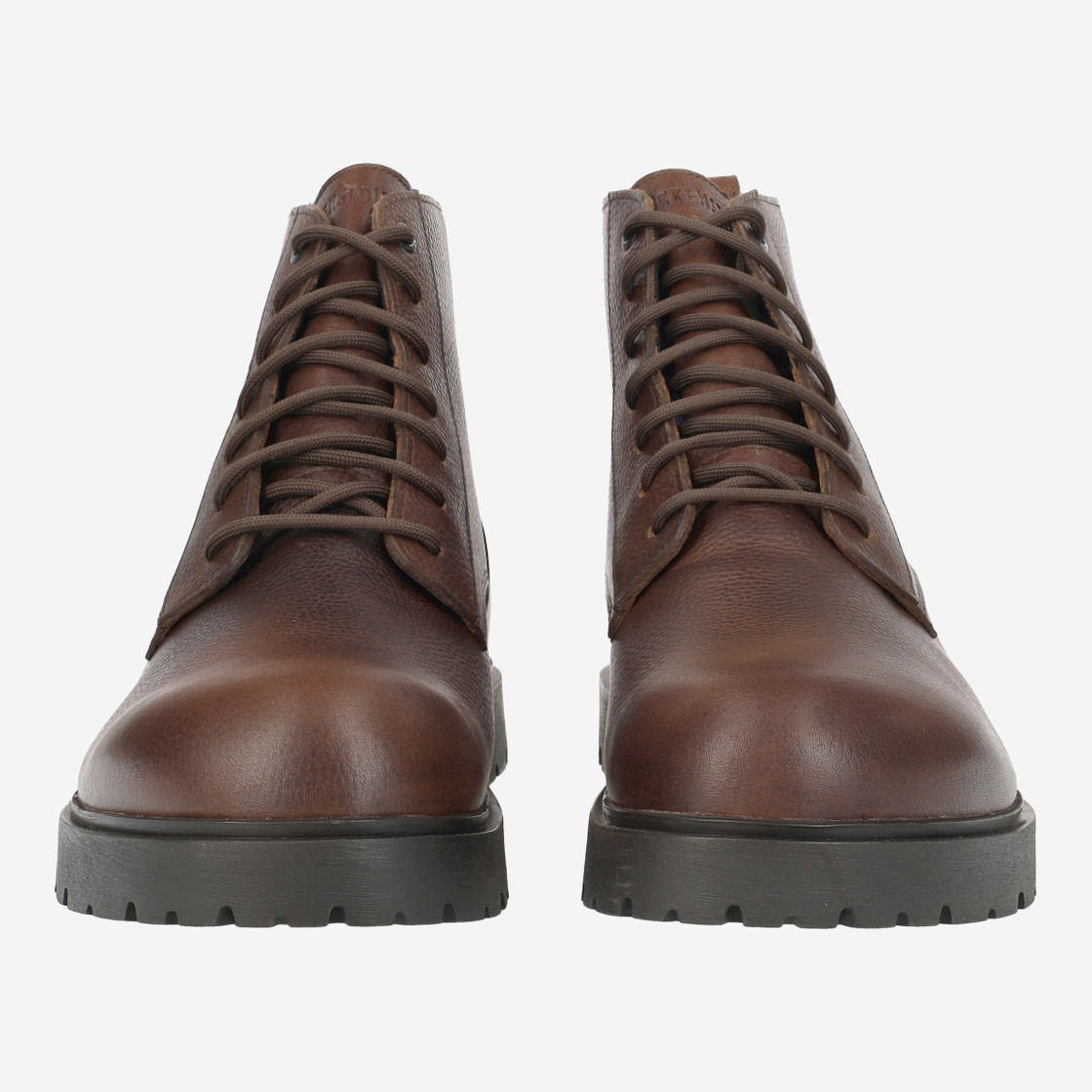 birkenstock HIGHWOOD LACE MID - brown, dark - front view