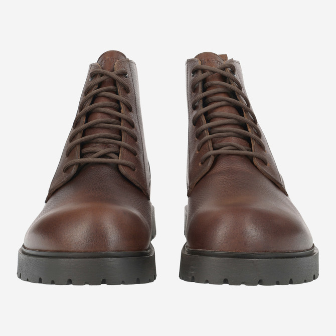 birkenstock HIGHWOOD LACE MID - brown, dark - front view