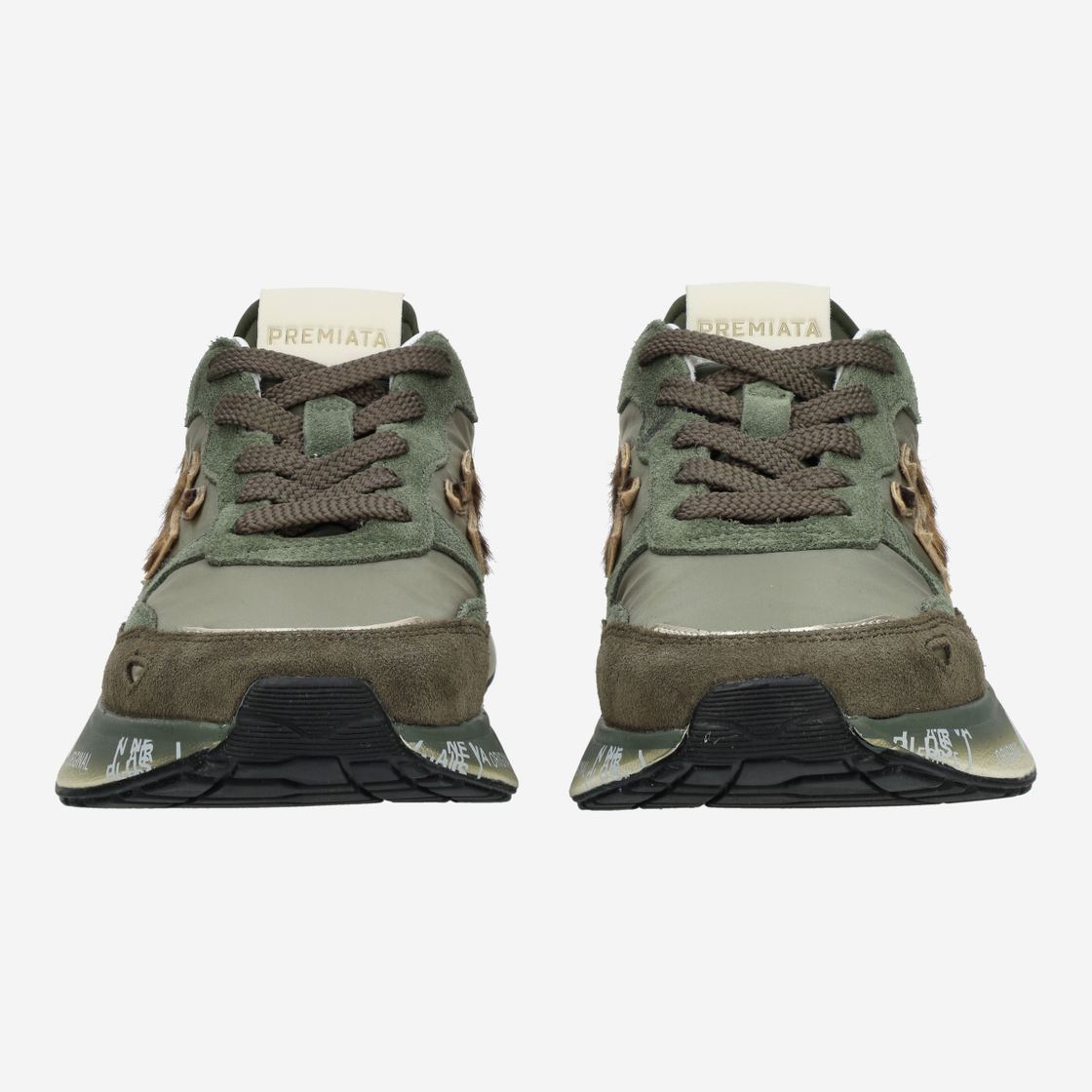 Premiata LAURYN - Green / Leo look - Front view