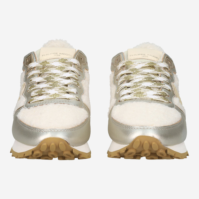 Philippe Model TROPEZ HAUTE LOW - Silver - Front view