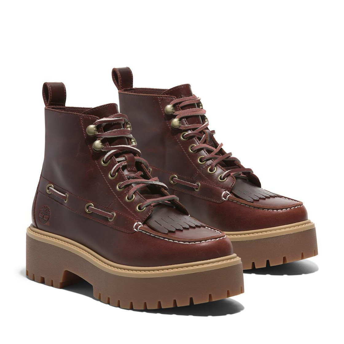 Timberland STONE STREET MID LACE UP BOOT - Red - Front view