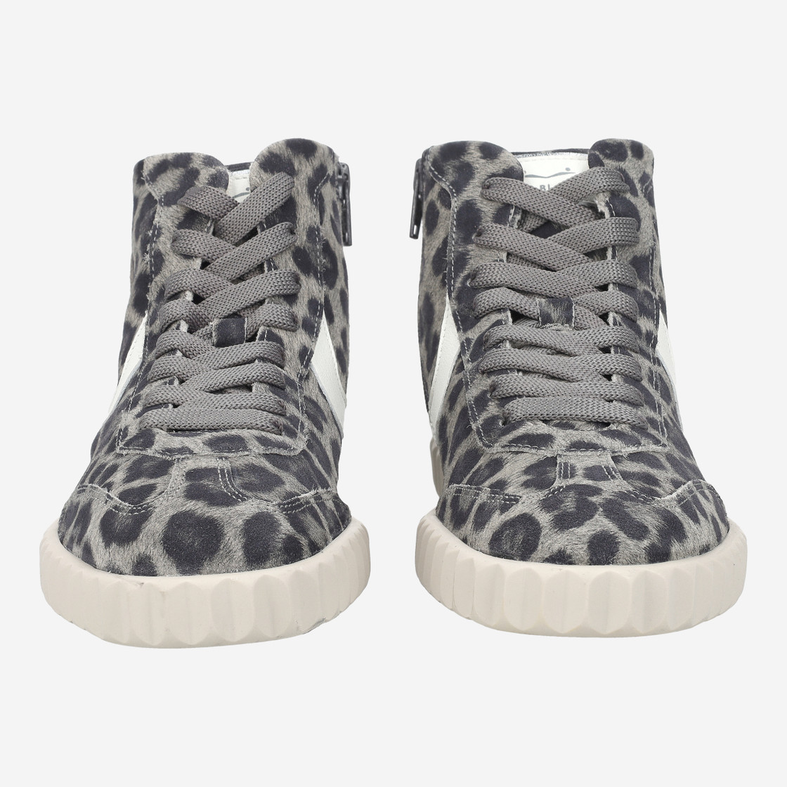 VOILE BLANCHE INES HIGH - Gray, leo look - Front view