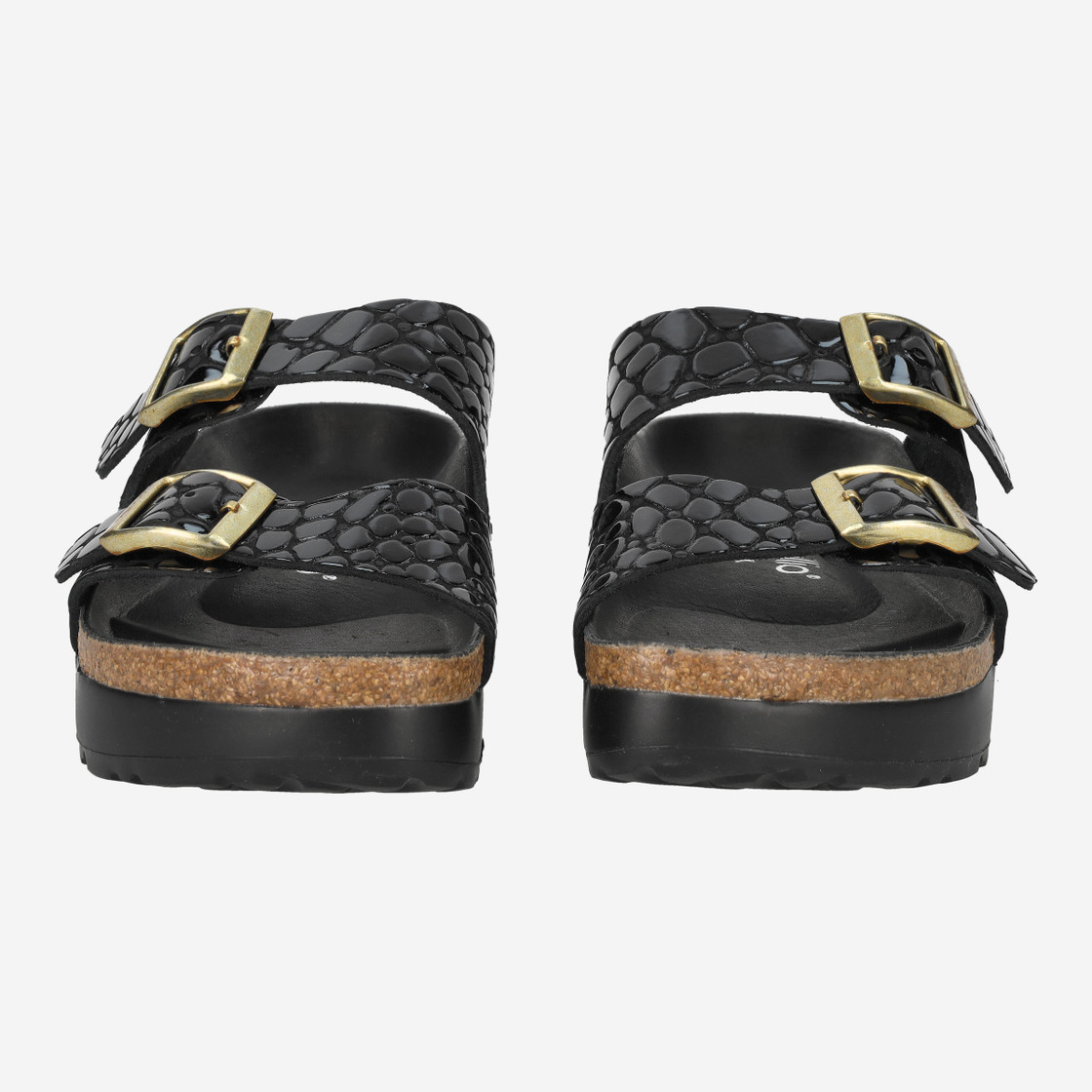 birkenstock ARIZONA PAP FLEXPLATFORM - Black - Front view