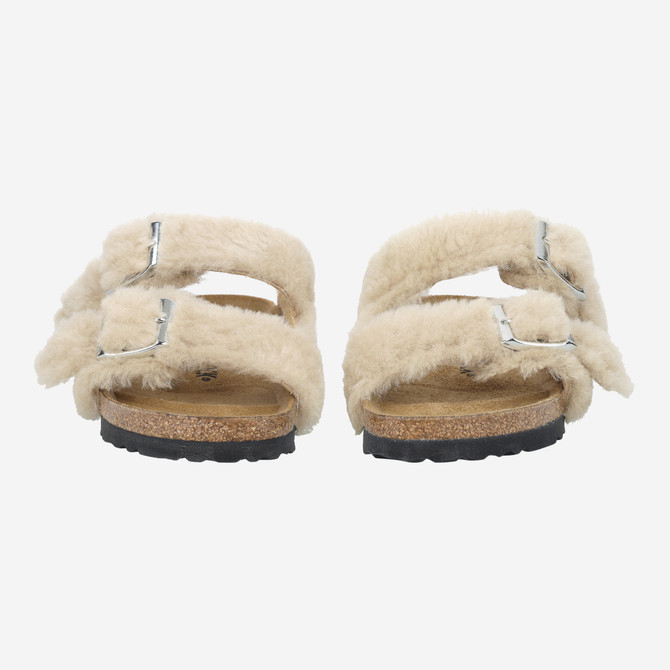 birkenstock ARIZONA SHEARLING - Beige, light - Front view