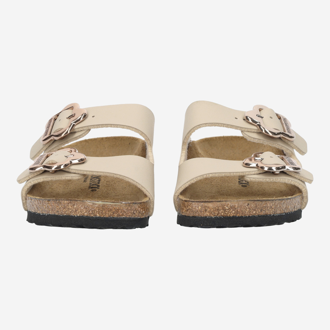 birkenstock ARIZONA FLOWER BUCKLE - Beige - Front view