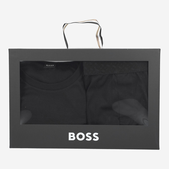 Boss Xmas Long Set - Black - Front view