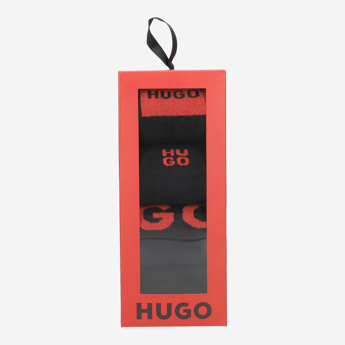 HUGO 4P RS GIFT RIB CC - Black - Front view