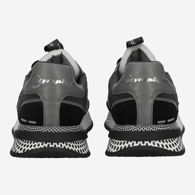 Philippe Model OLYMPIQUE LOW - Black, combined - side view