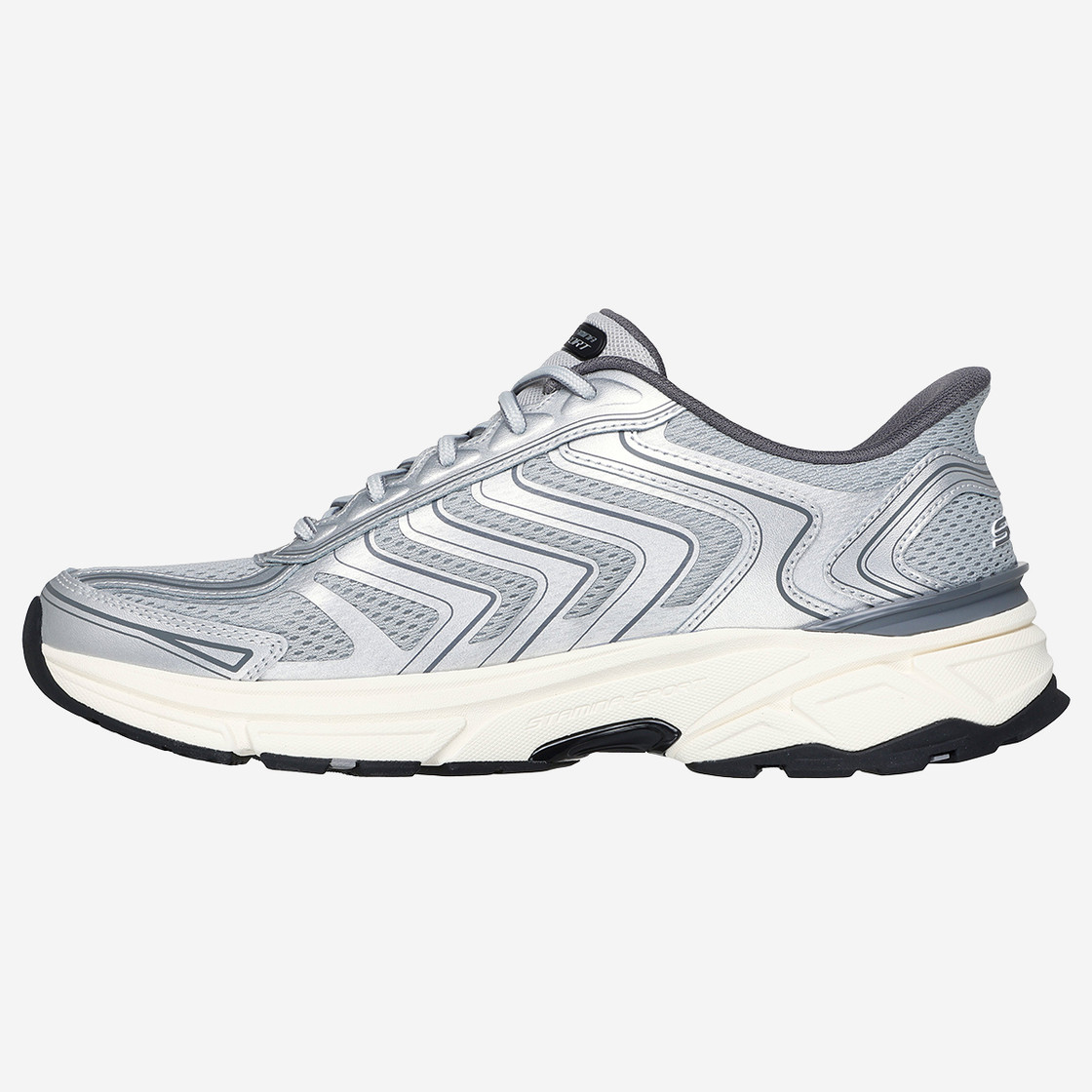 Skechers STAMINA - Silver - Side view