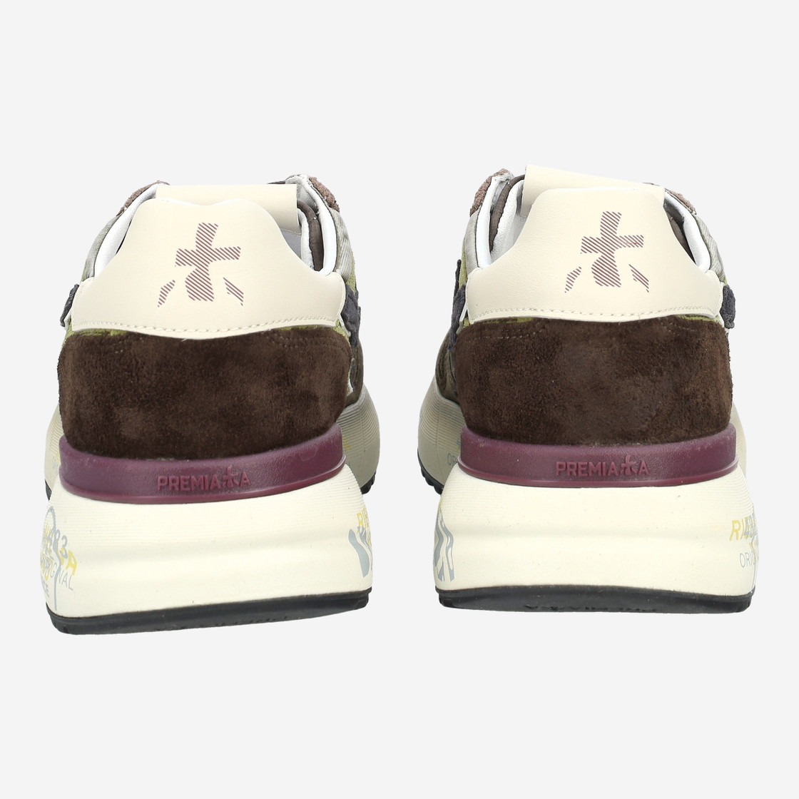 Premiata MICK - Green combined - Side view