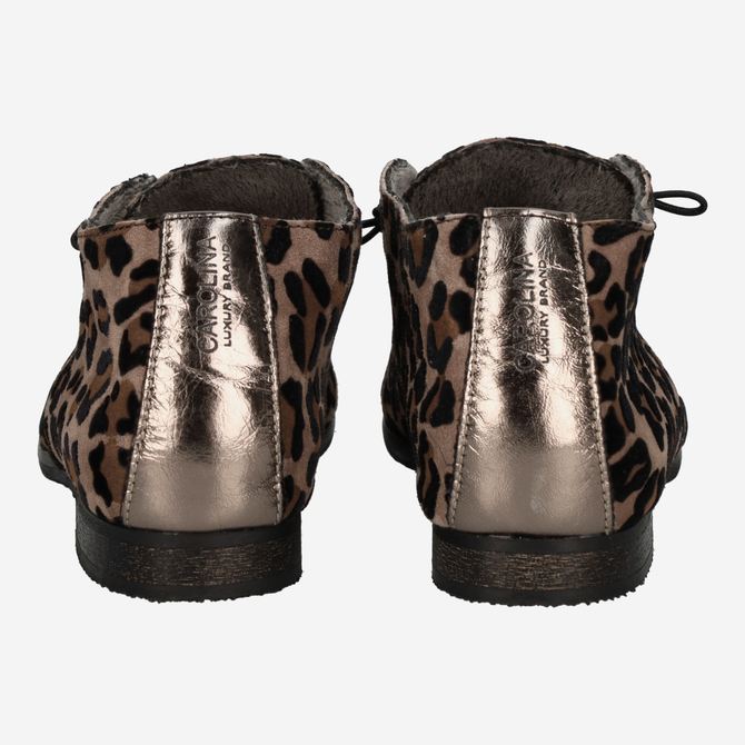 Donna Carolina BURANO SNOW - brown/leo look - side view