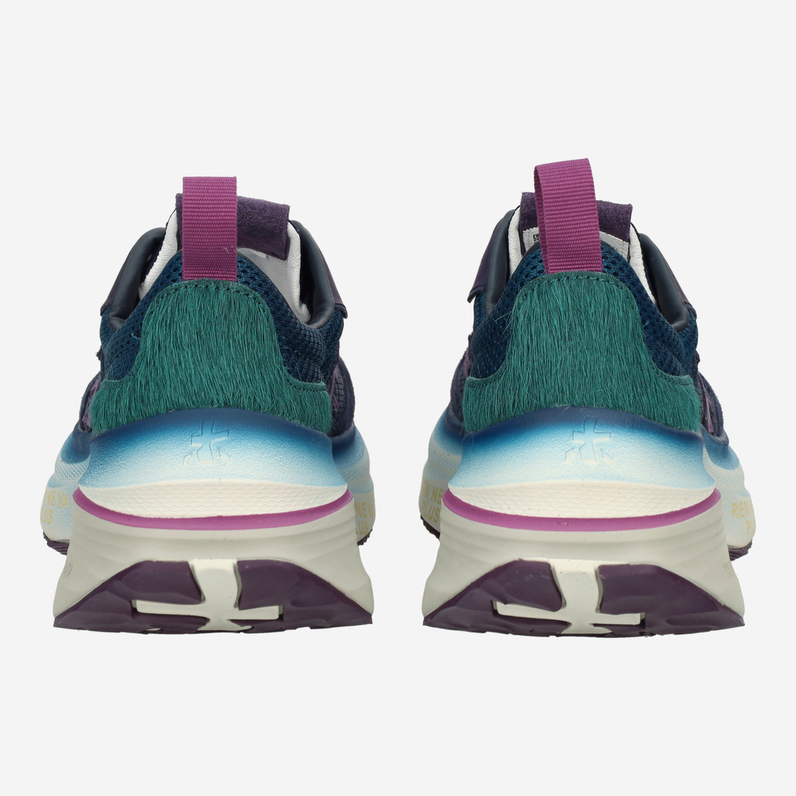 Premiata HILL - Blue, combined - side view