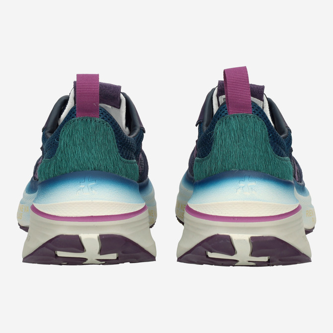 Premiata HILL - Blue, combined - side view