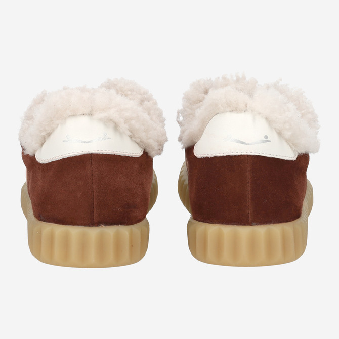 VOILE BLANCHE INES FUR - Red - Side view