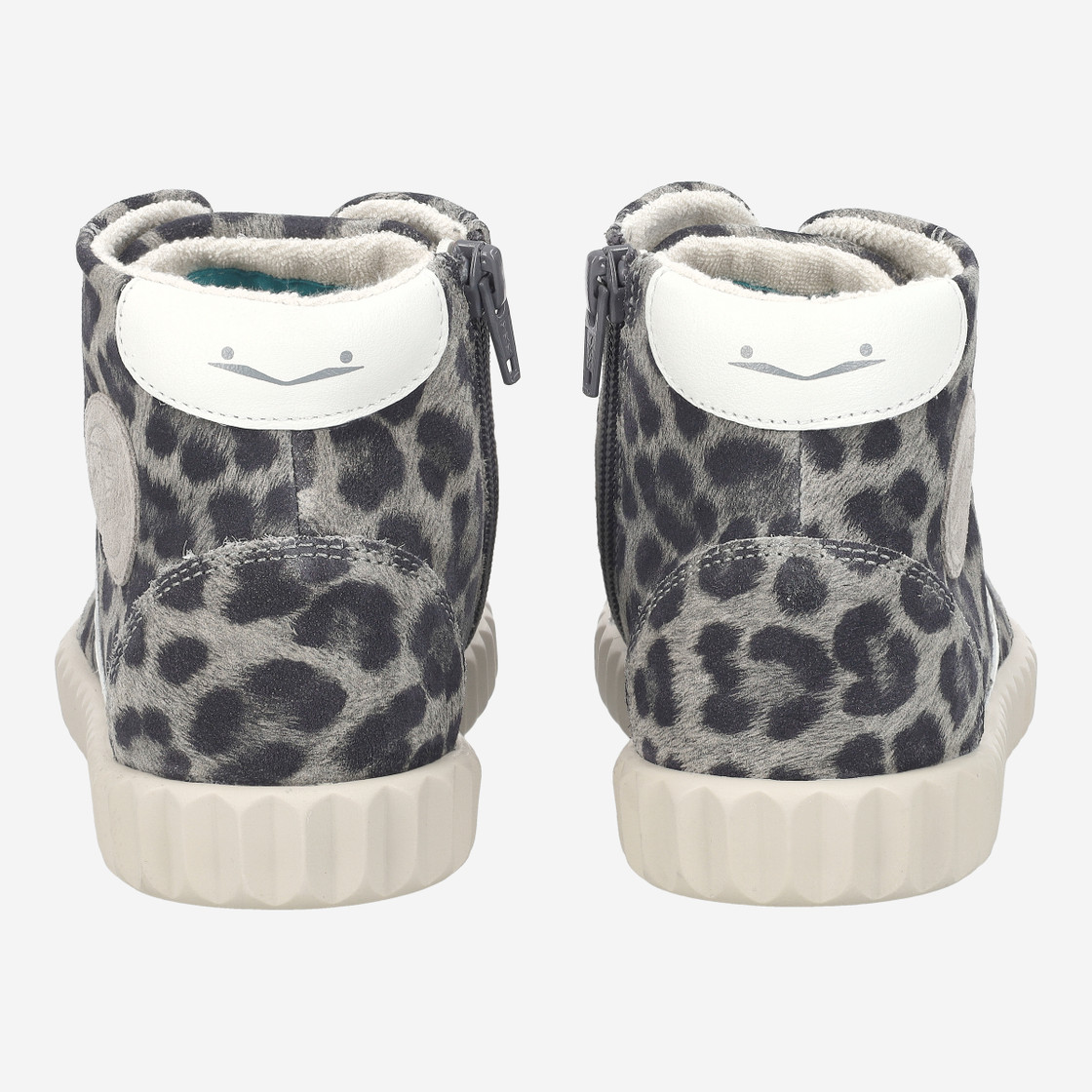 VOILE BLANCHE INES HIGH - Gray, leo look - Side view