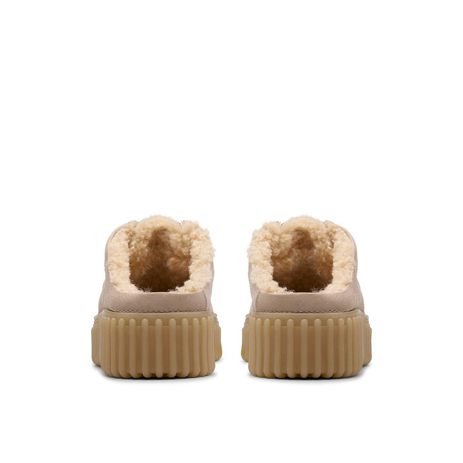 Clarks Torhill Mule - Beige - Side view
