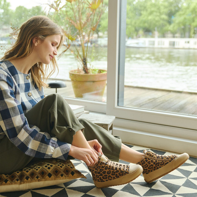 Candice Cooper PLUS FUR - Braun kombiniert