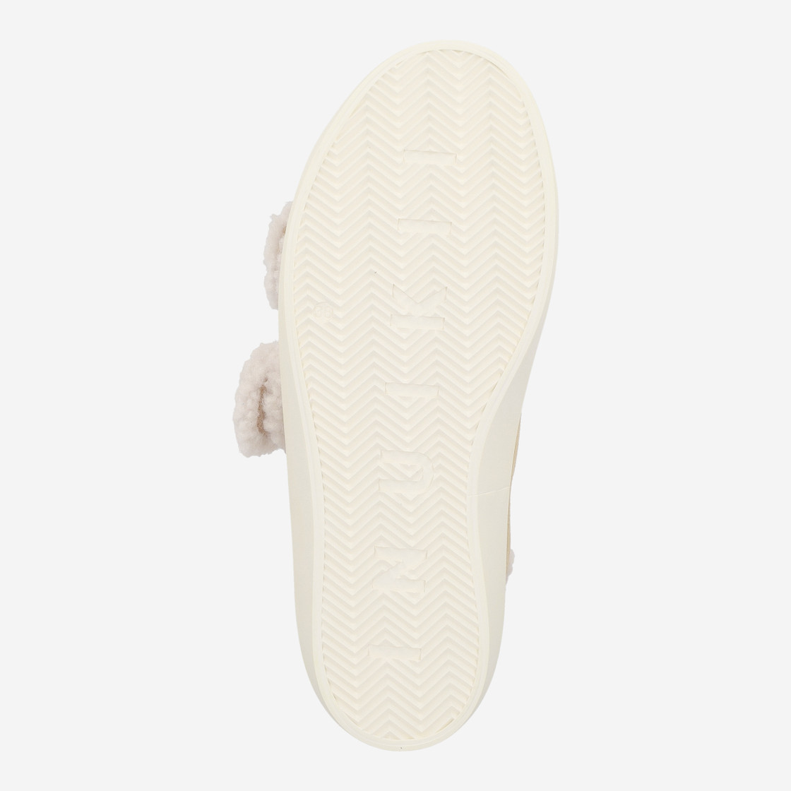 INUIKII SHEARLING LOW VELCRO - Brown - Top view