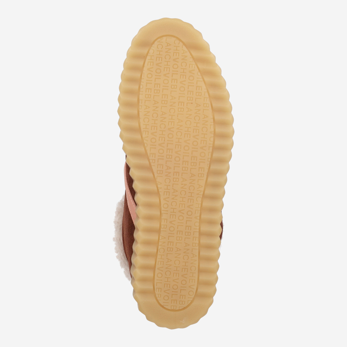 VOILE BLANCHE INES FUR - Red - Top view