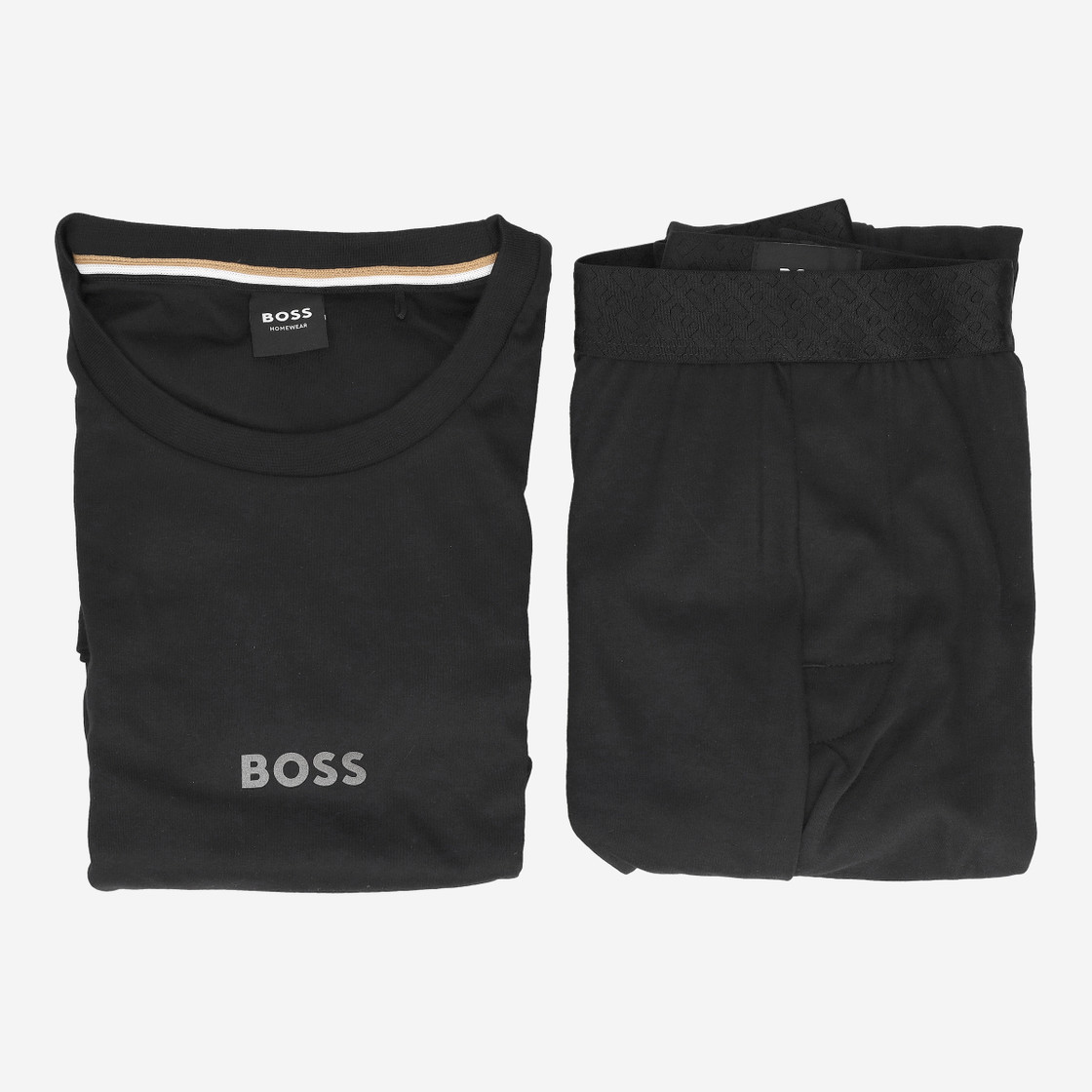 Boss Xmas Long Set - Black - Top view