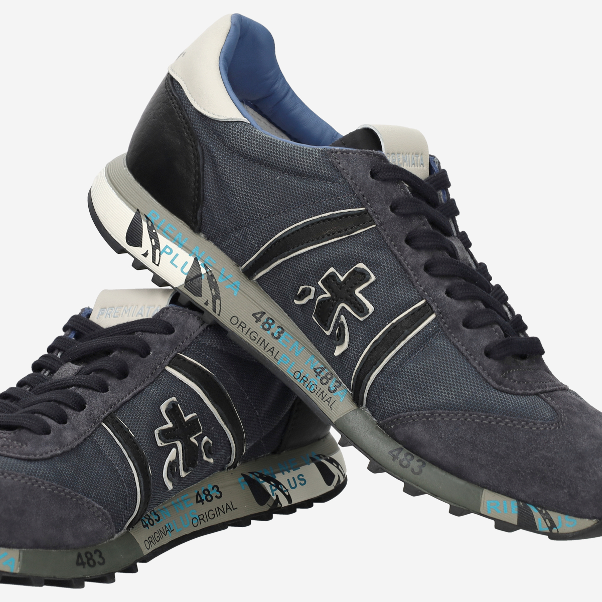 Premiata LUCY 7770 Sneakers in gray / blue buy online