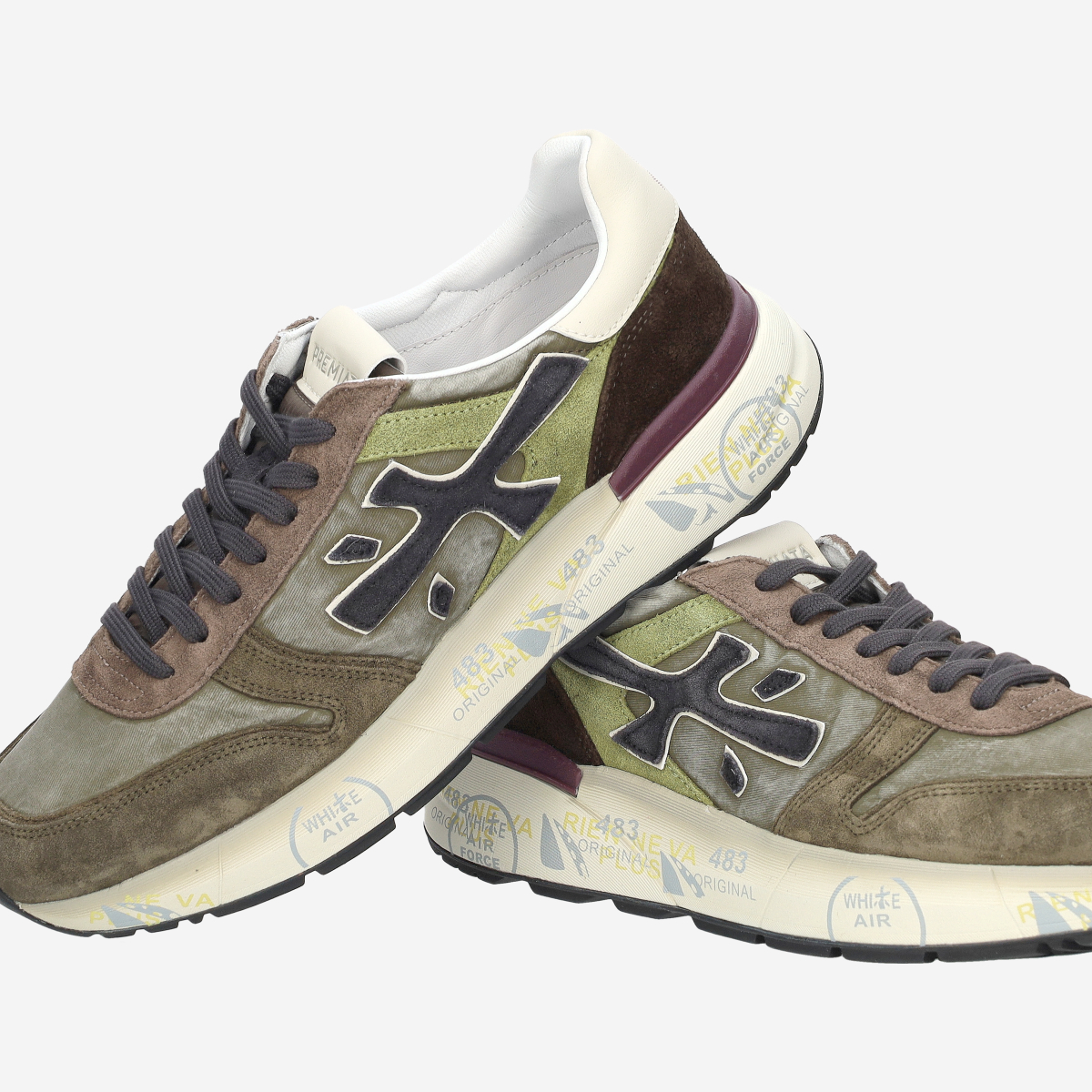 Premiata MICK 7717 Sneakers in green combined buy online