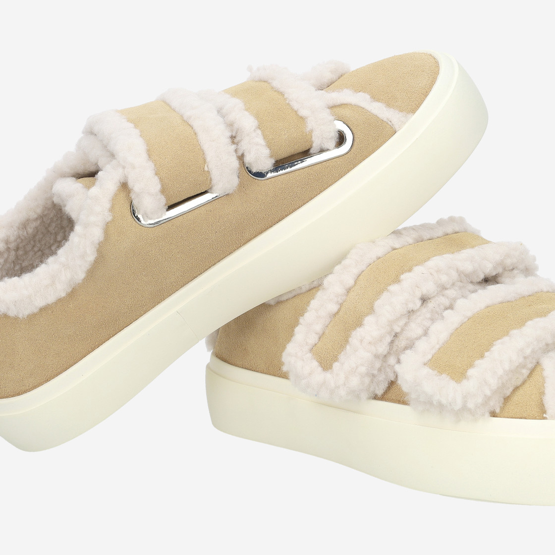 INUIKII SHEARLING LOW VELCRO - Brown - Special image