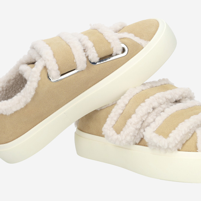 INUIKII SHEARLING LOW VELCRO - Brown - Special image