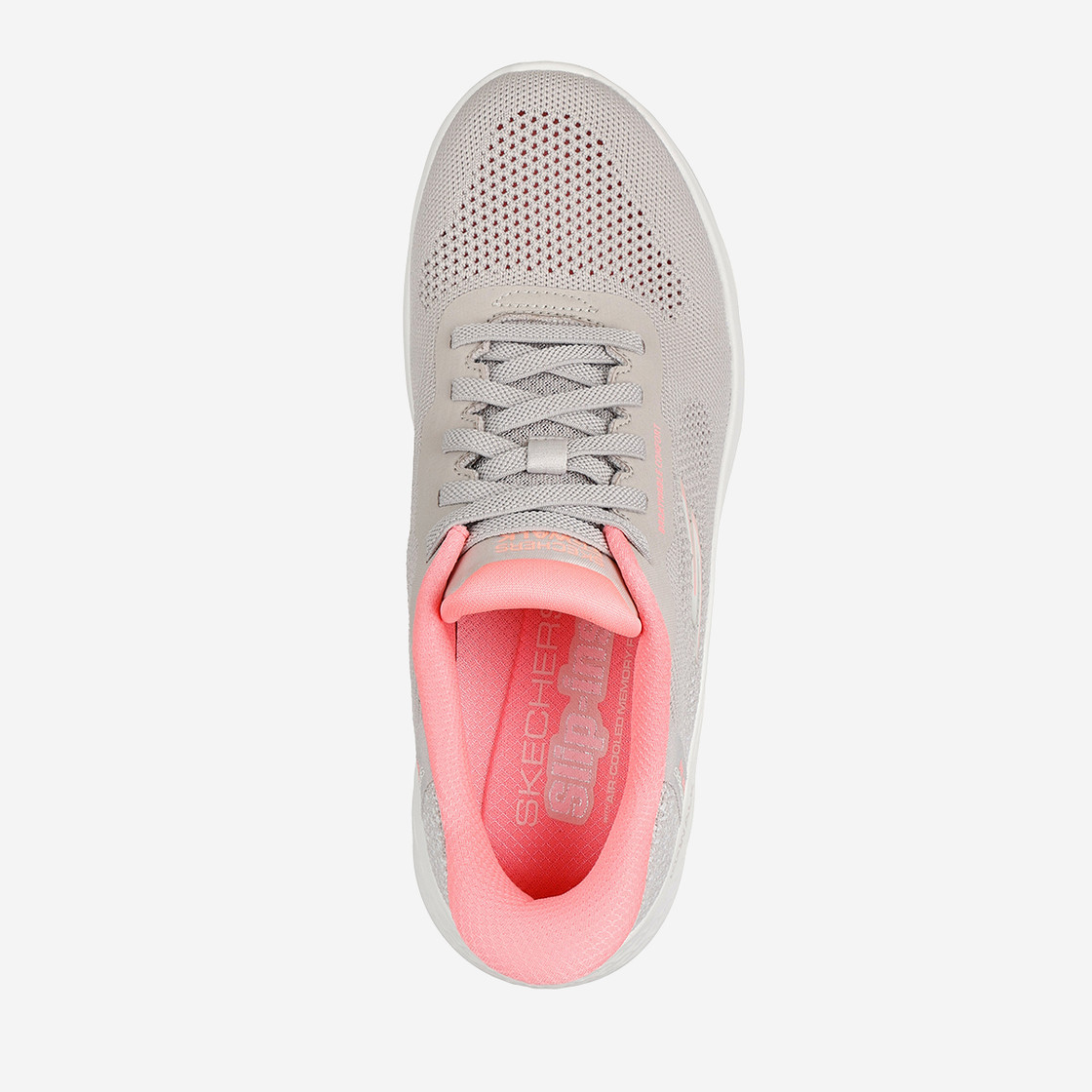 Skechers GO WALK FLEX - Gray/Pink - Sole