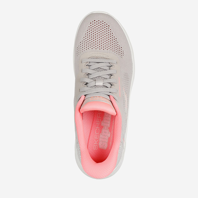 Skechers GO WALK FLEX - Gray/Pink - Sole
