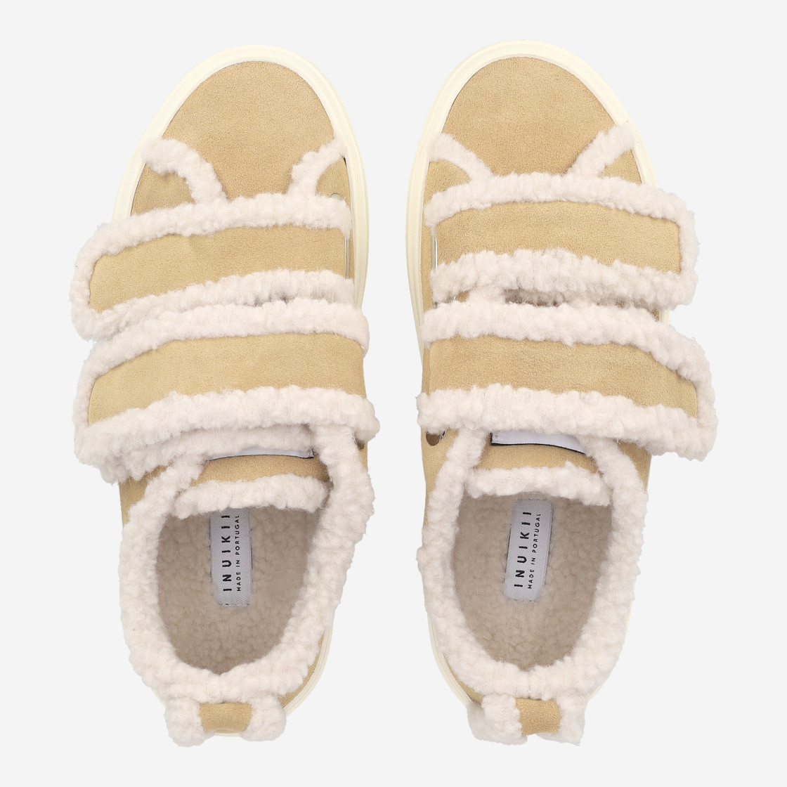 INUIKII SHEARLING LOW VELCRO - Brown - Sole