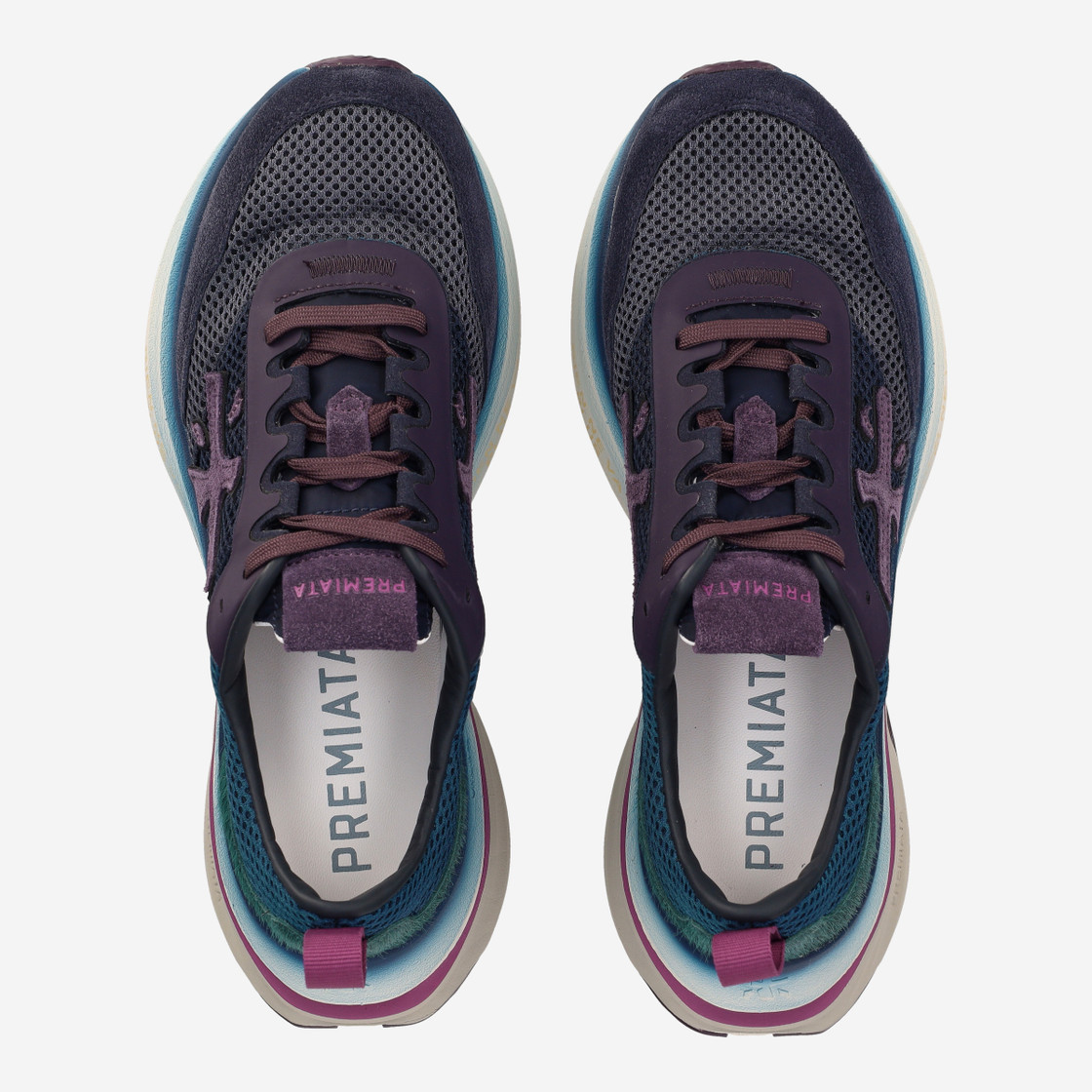 Premiata HILL - Blue, combined - Sole