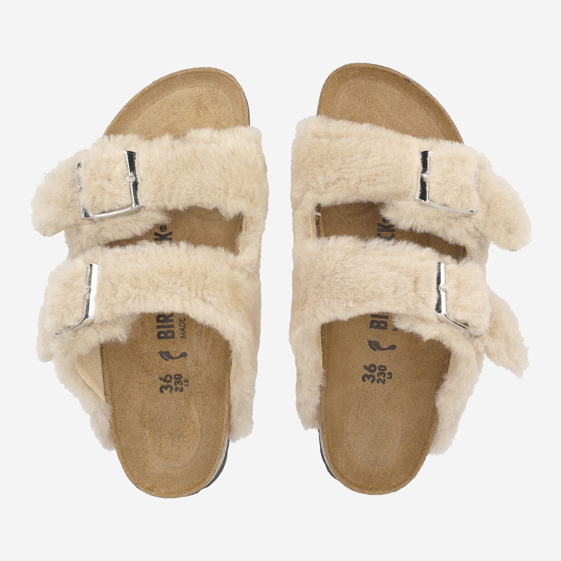 birkenstock ARIZONA SHEARLING - Beige, light - sole
