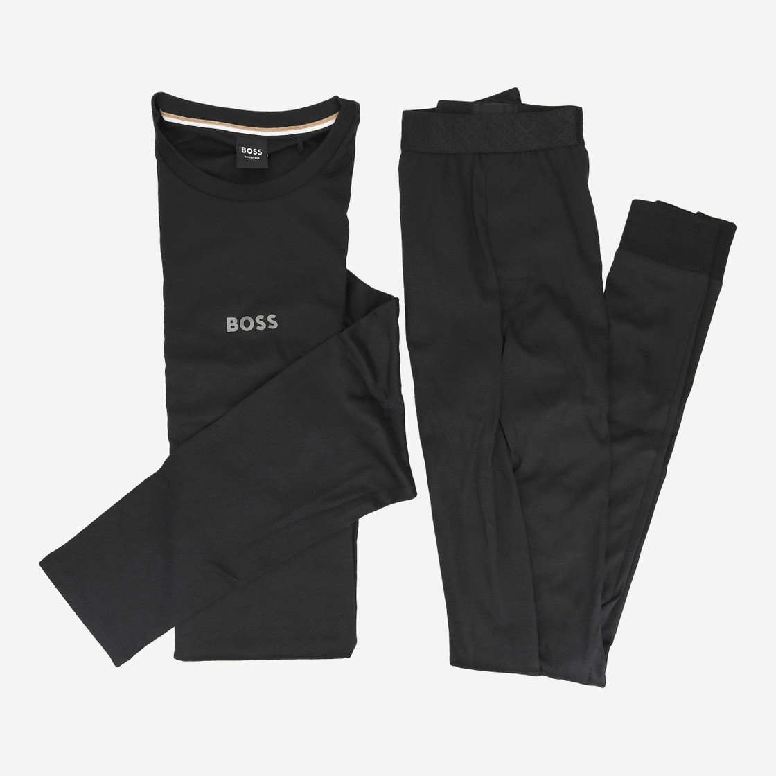 Boss Xmas Long Set - Black - Sole