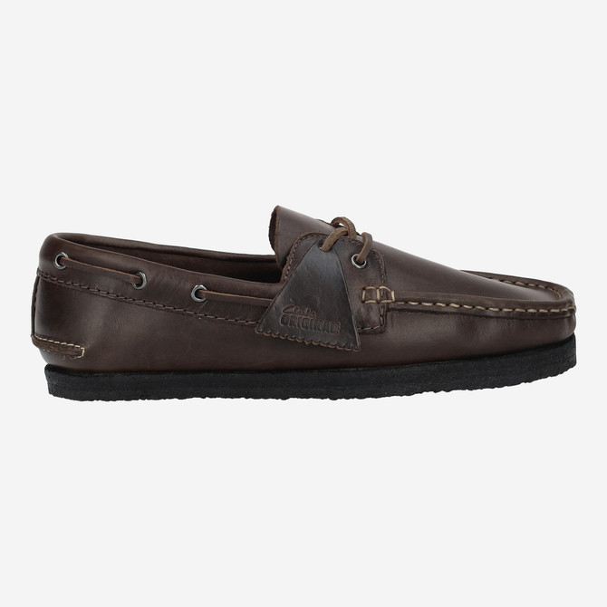 Clarks Godney Boat - Brown, dark - Back view