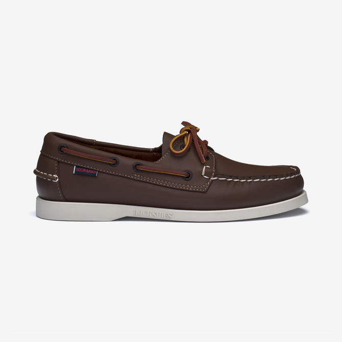 Sebago DOCKSIDES PORTLAND - Dark Brown - Back View
