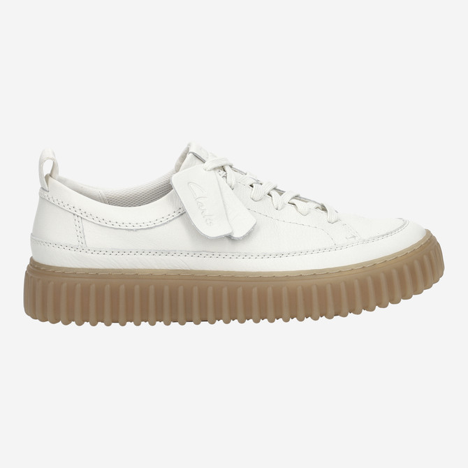 Clarks Torhill Lace - White - Rear view