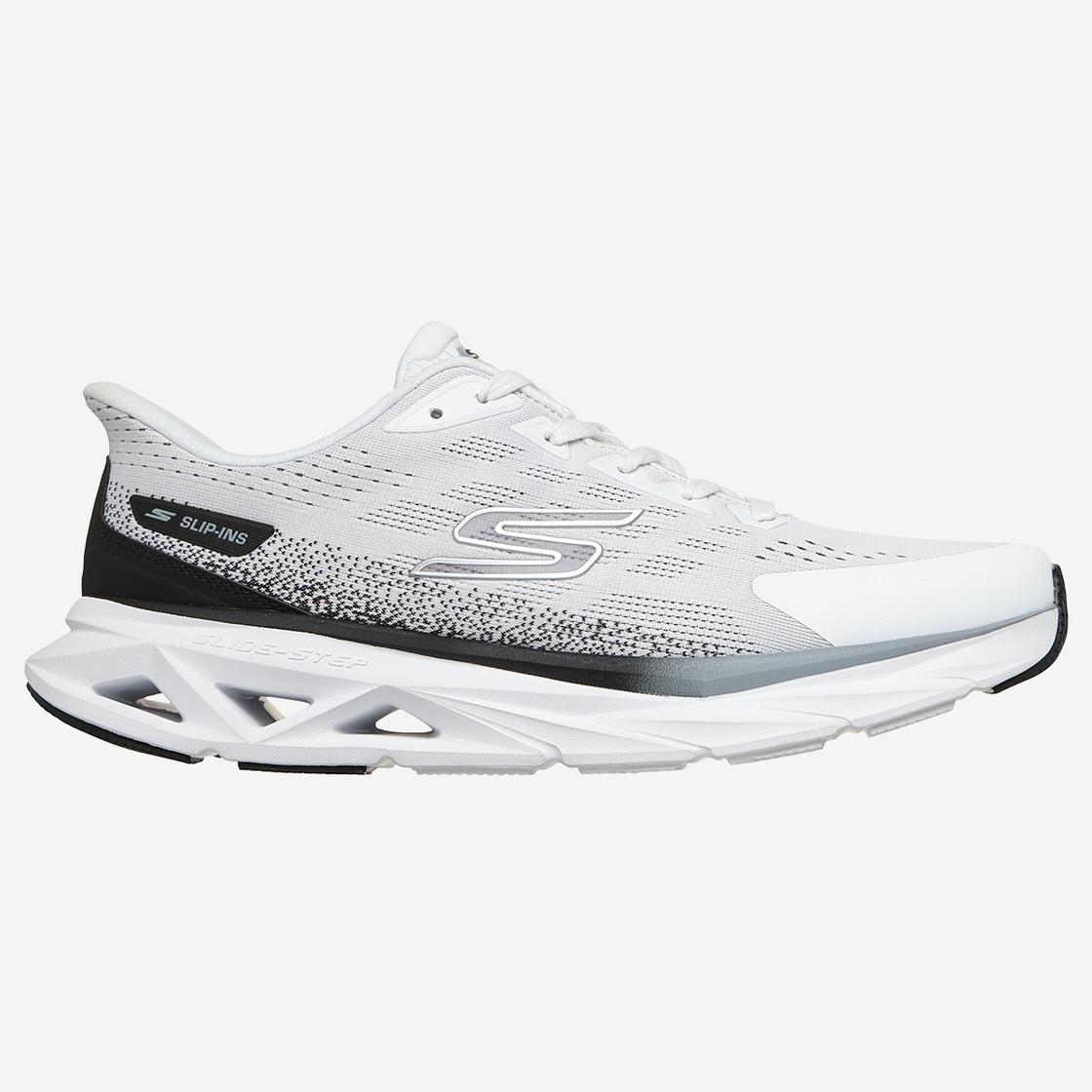 Skechers GLIDE STEP - White - Rear view