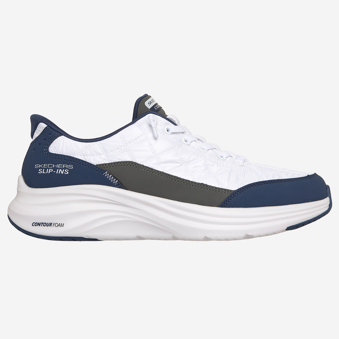 Skechers CONTOUR FOAM - White, Blue - Rear view
